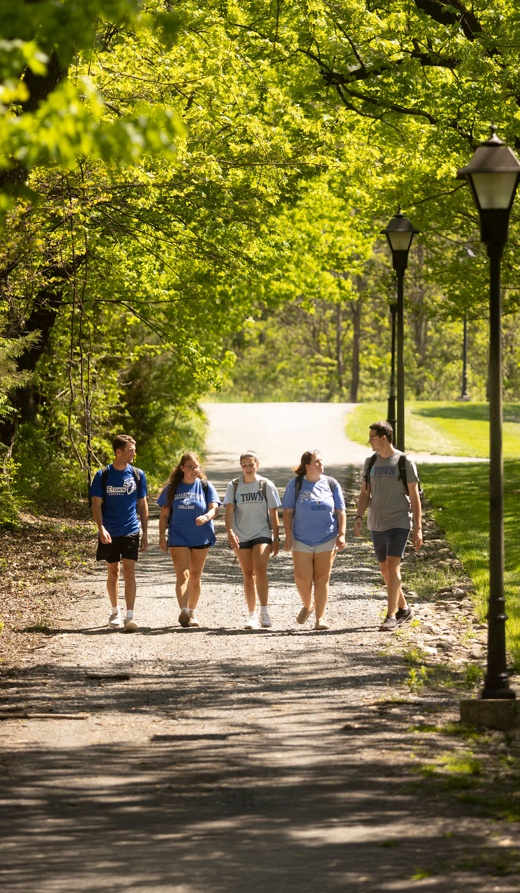 Elizabethtown College campus in spring